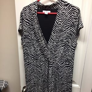 Liz Claiborne Zebra pattern Dress